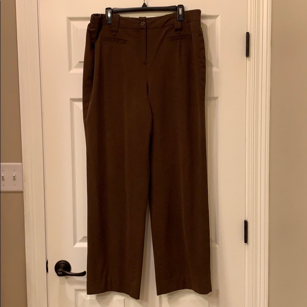 Women’s Size 16 Wide-leg Brown Trousers